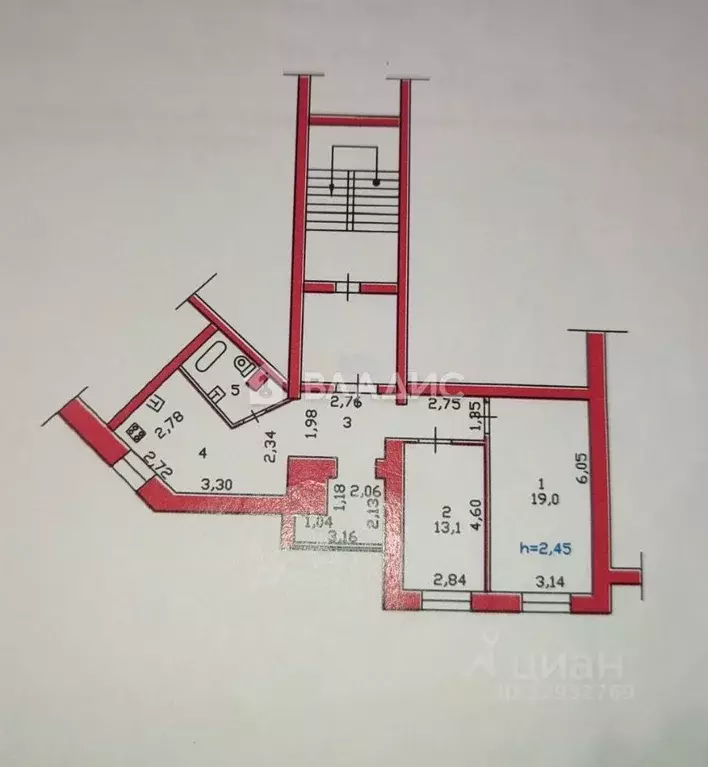 2-к кв. Пензенская область, Пенза ул. Гоголя, 26 (63.6 м) - Фото 1