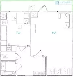 1-комнатная квартира: Москва, Нахимовский проспект, 9к1 (36.4 м) - Фото 2