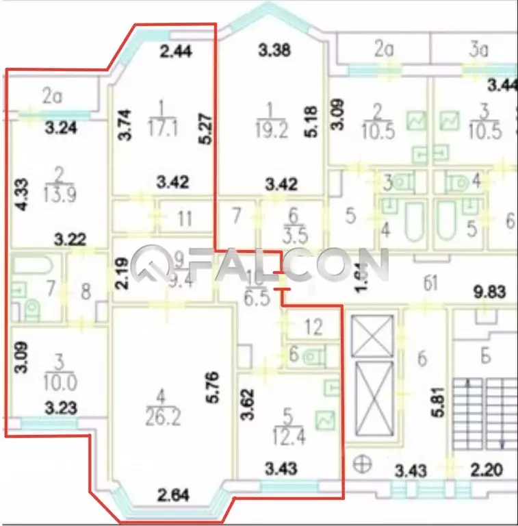 4-к кв. Москва Рубцовская наб., 2К3 (107.3 м) - Фото 1