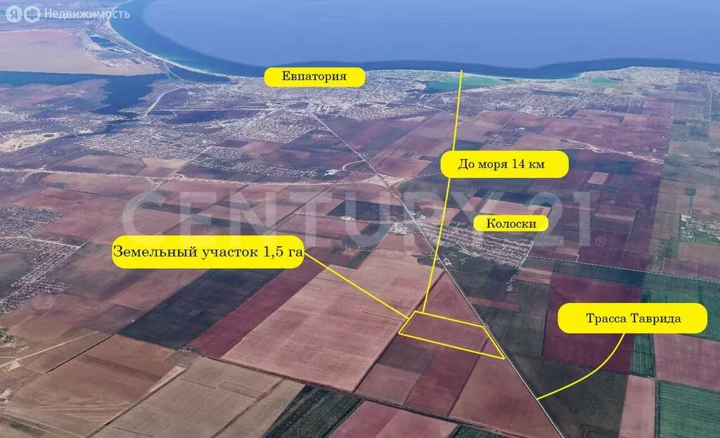 Участок в Сакский район, Ромашкинское сельское поселение, село ... - Фото 1