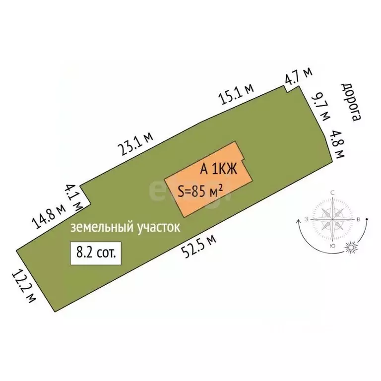 Дом в Свердловская область, Талица ул. Дзержинского, 11 (85 м) - Фото 1