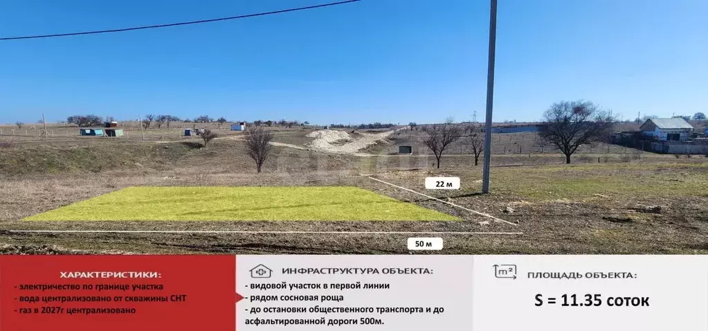 Участок в Крым, Симферопольский район, Трудовское с/пос, Бештерек СТ  ... - Фото 1