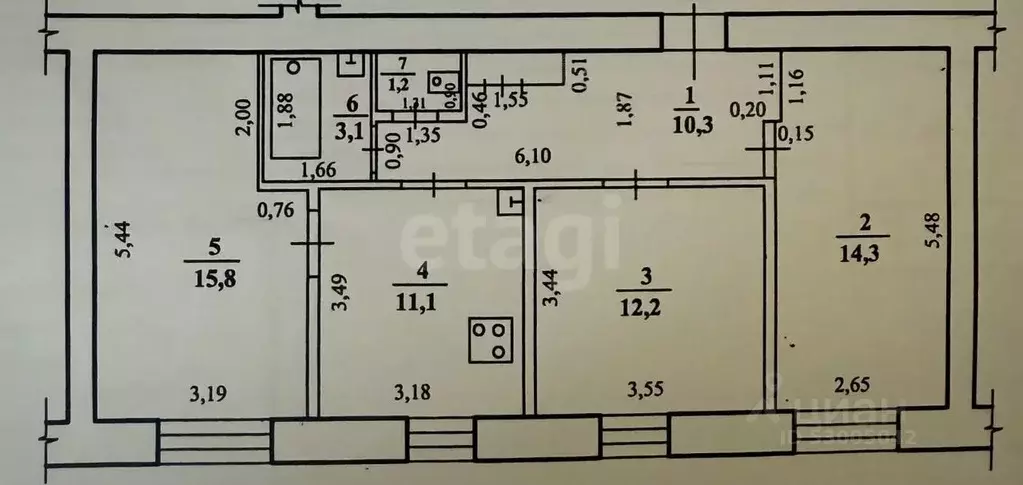 3-к кв. Забайкальский край, Чита ул. Богдана Хмельницкого, 24 (68.0 м) - Фото 0