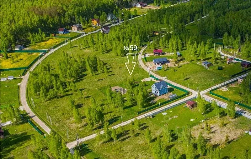 Участок в Тульская область, Заокский район, Демидовское с/пос, Любовша ... - Фото 2