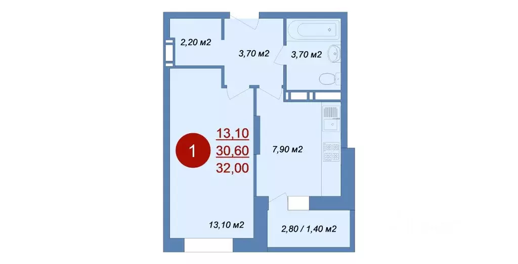 1-к кв. Московская область, Люберцы городской округ, д. Островцы, ... - Фото 1