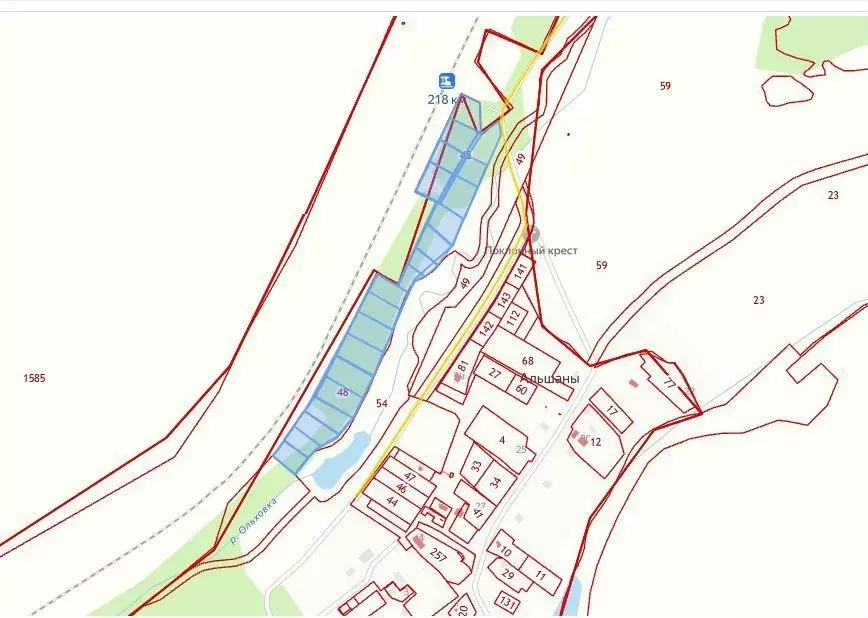 Участок в Калужская область, Село Бабынино с/пос, д. Альшаны  (4.0 ... - Фото 2