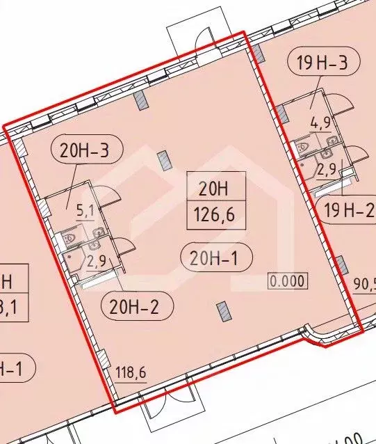 Торговая площадь в Москва Марк жилой комплекс, к3 (127 м) - Фото 1