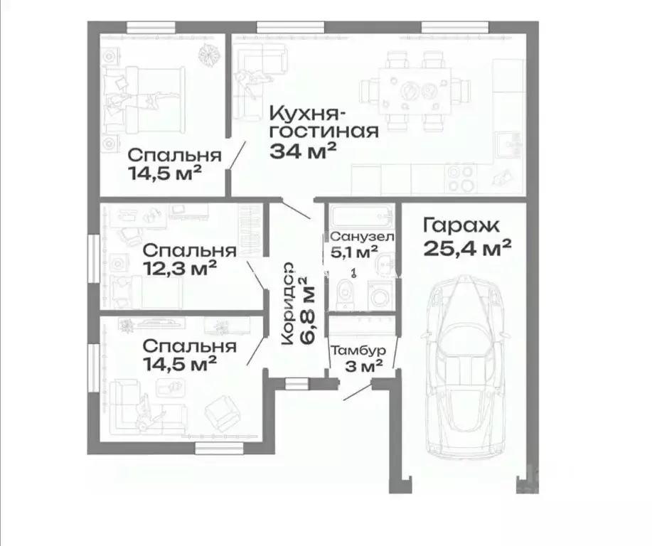 Дом в Челябинская область, Магнитогорск Созвездие клп, ул. ... - Фото 1