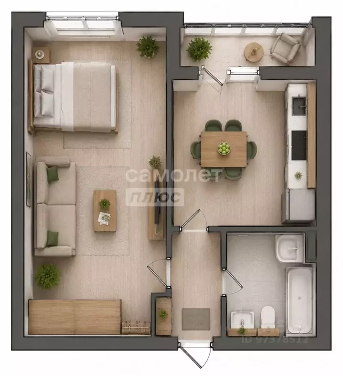 1-к кв. Москва ул. Академика Скрябина, 3/1к1 (41.0 м) - Фото 2