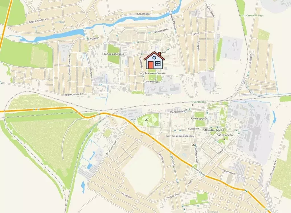 Дом в Свердловская область, Богданович ул. Куйбышева, 7 (70 м) - Фото 2