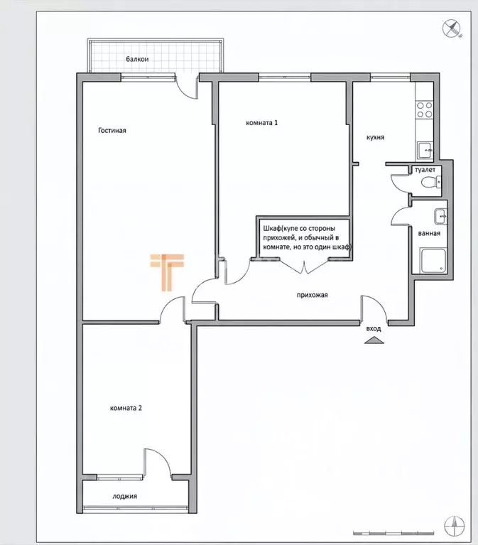 3-к кв. Пермский край, Пермь ул. Архитектора Свиязева, 22 (62.8 м) - Фото 1