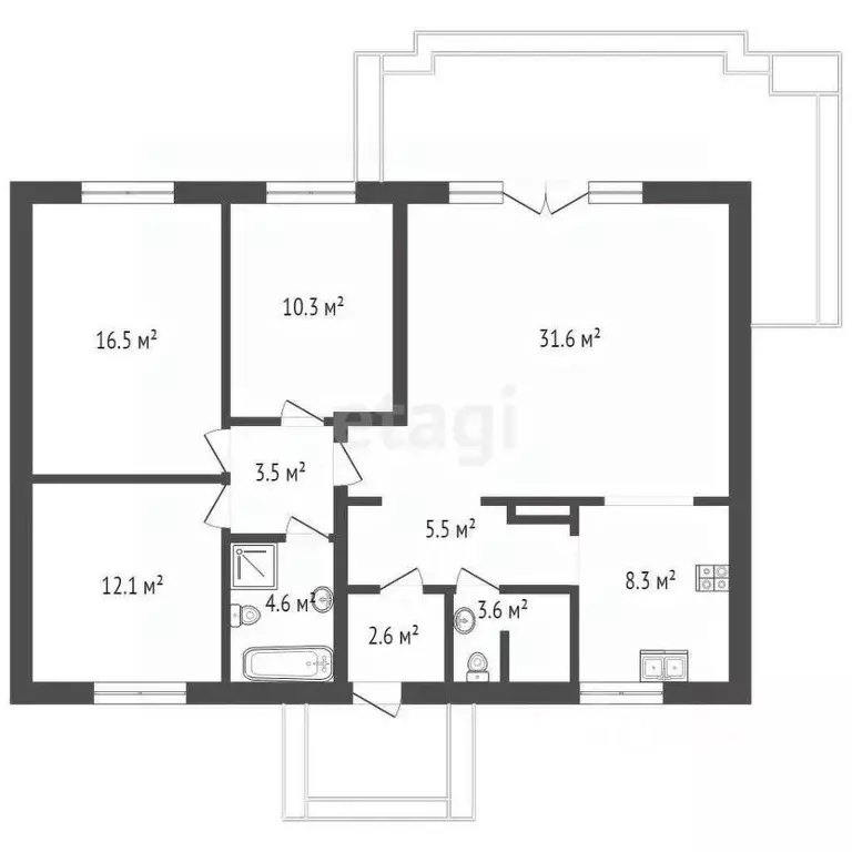 Дом в Ростовская область, Ростов-на-Дону  (110 м) - Фото 1