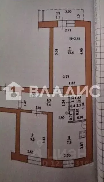 2-к кв. Краснодарский край, Ейск Коммунистическая ул., 12/1 (39.9 м) - Фото 2