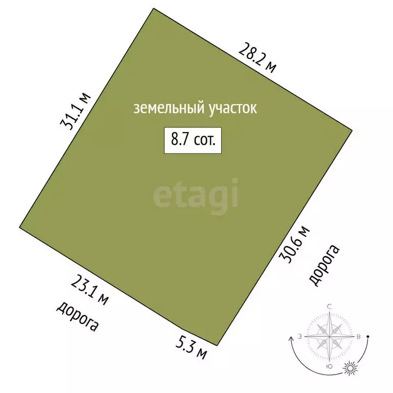 Участок в Тюмень, садовое товарищество Корабельщик, Береговая улица ... - Фото 1