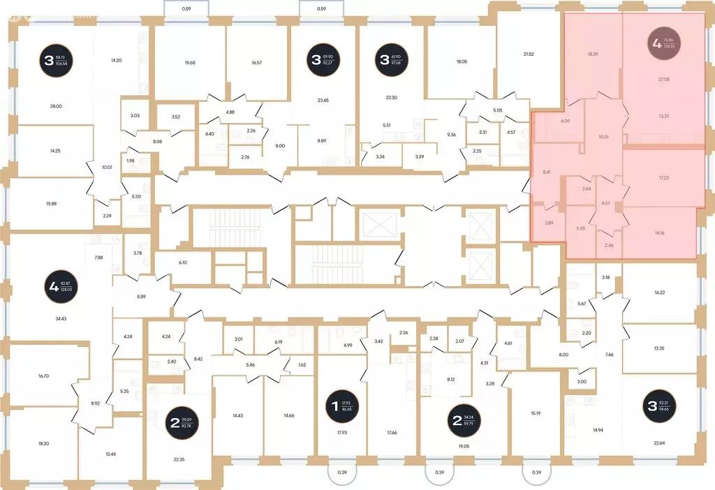 4-комнатная квартира: Уфа, улица Рихарда Зорге, 73/1 (134.4 м) - Фото 1