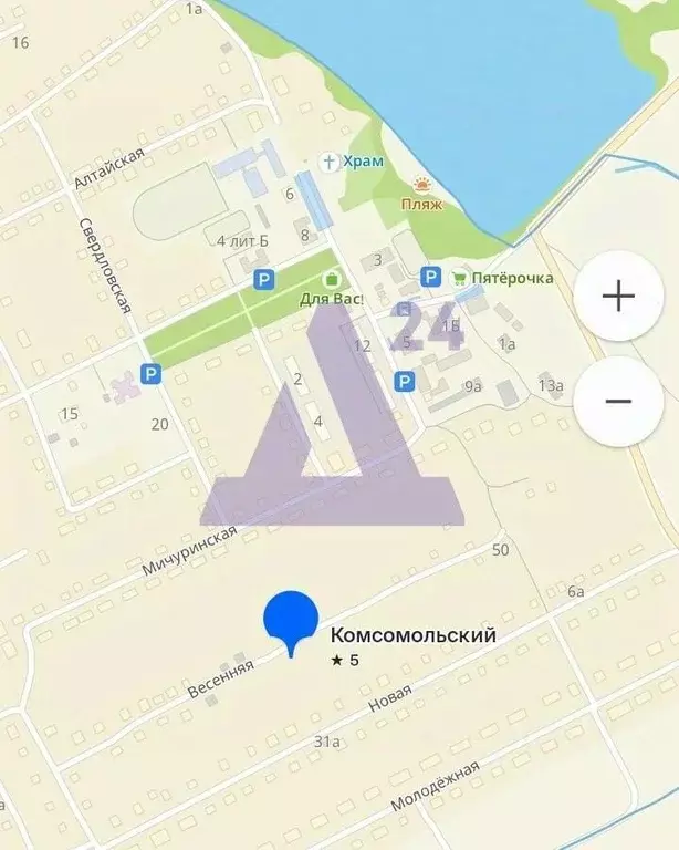 Участок в Алтайский край, Павловский район, пос. Комсомольский ул. ... - Фото 1