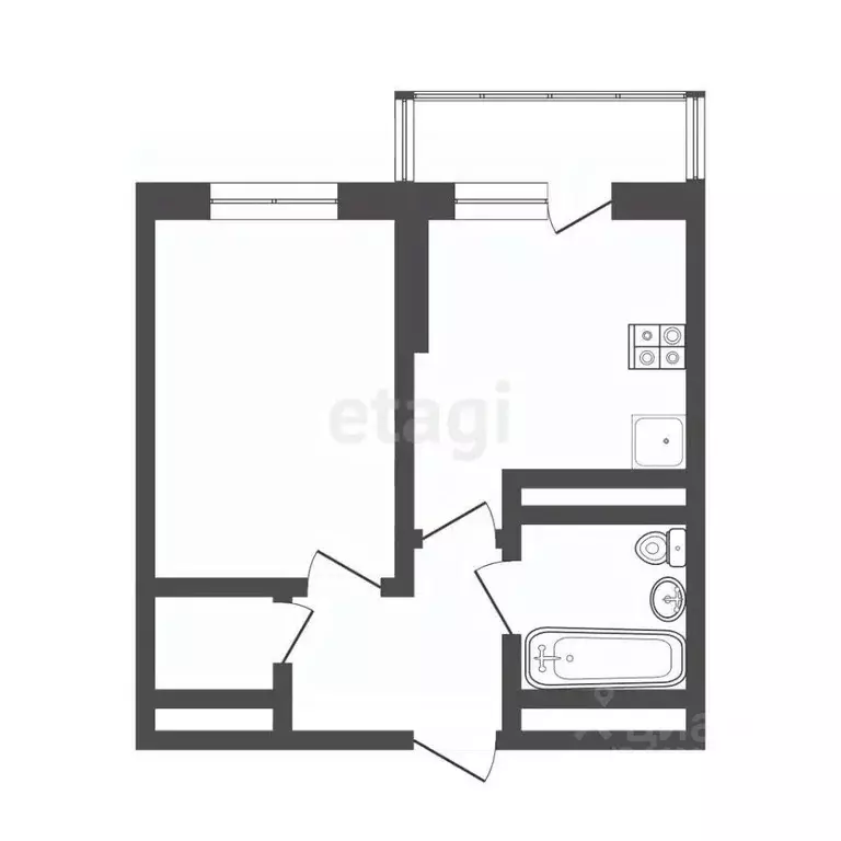 1-к кв. Московская область, Дмитров Имени В.Н. Махалина мкр, 39 (33.0 ... - Фото 2
