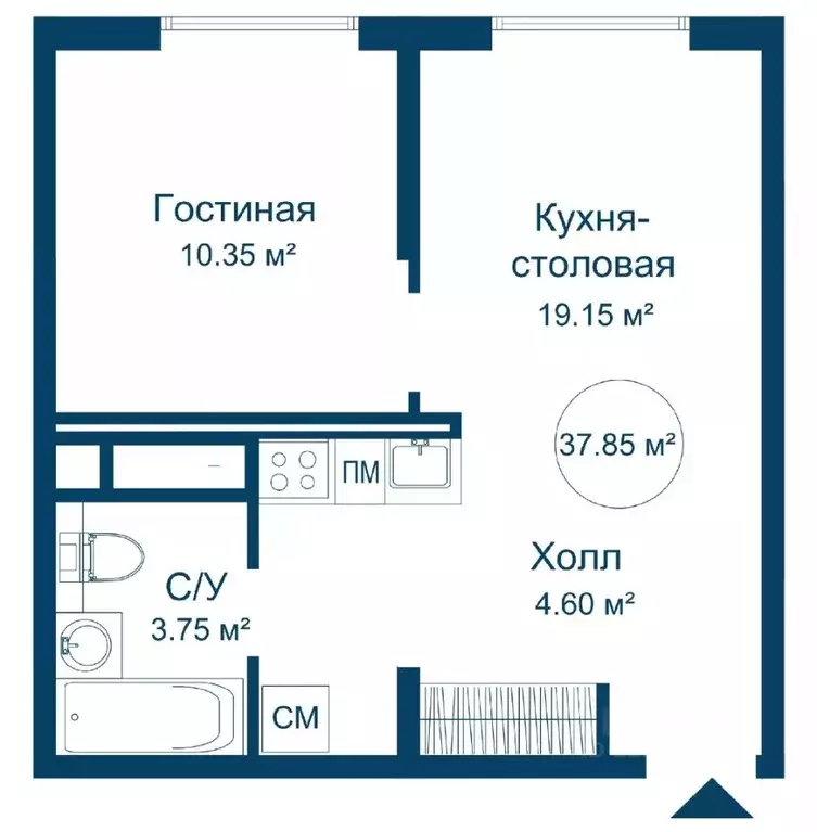 1-к кв. Тверская область, Конаковский муниципальный округ, ... - Фото 0