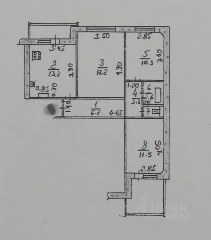 3-к кв. Орловская область, Орел ул. 1-я Курская, 54 (70.0 м) - Фото 1