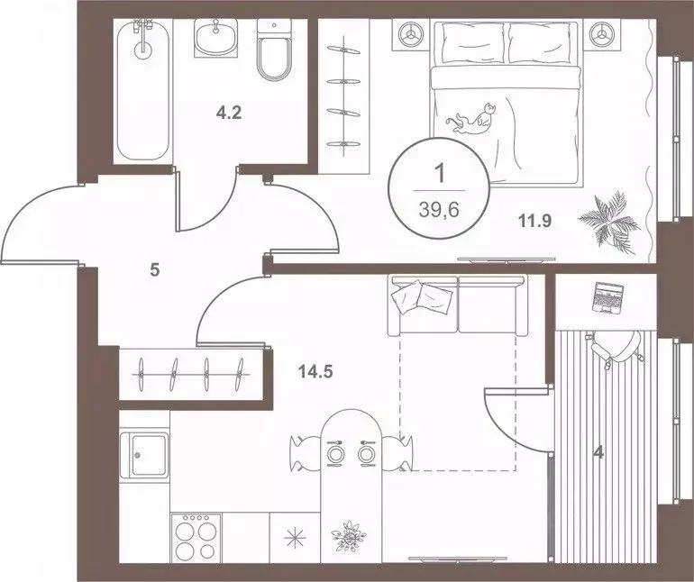 1-к кв. Пензенская область, Пенза Арбеково жилрайон, Дальнее Арбеково ... - Фото 1