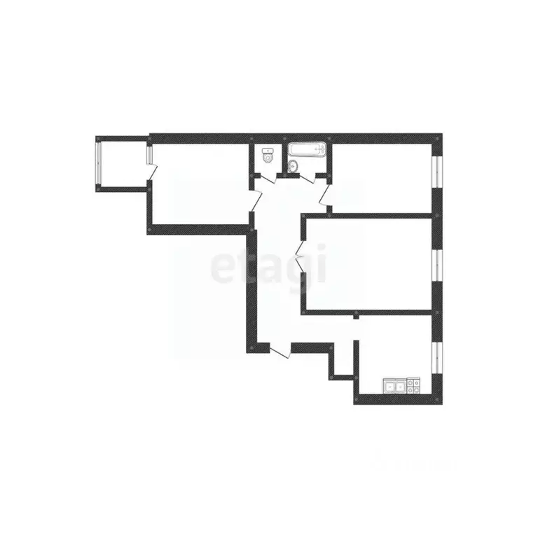 3-к кв. Смоленская область, Ярцево Автозаводская ул., 36 (62.0 м) - Фото 1