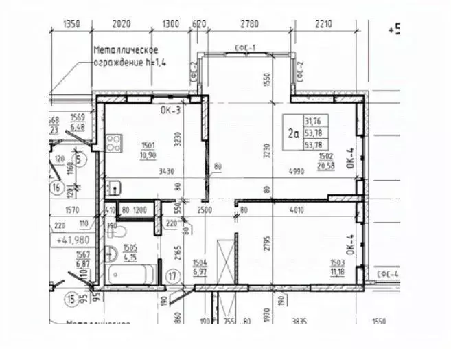 2-к кв. Ульяновская область, Ульяновск ул. Аблукова, 14 (53.78 м) - Фото 2