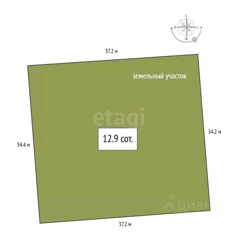 Участок в Алтайский край, Советский район, с. Платово  (12.95 сот.) - Фото 2