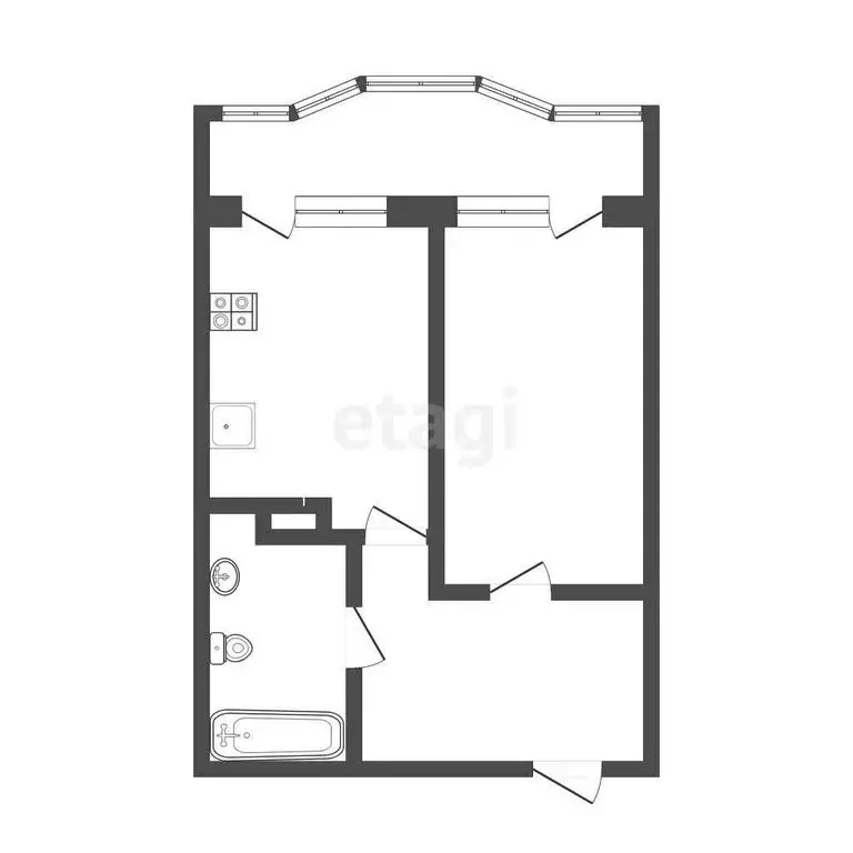 1-комнатная квартира: Смоленск, Кловская улица, 11А (50.7 м) - Фото 0