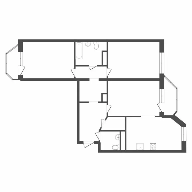3-комнатная квартира: Тюмень, Ямбургский проезд, 3 (95 м) - Фото 1