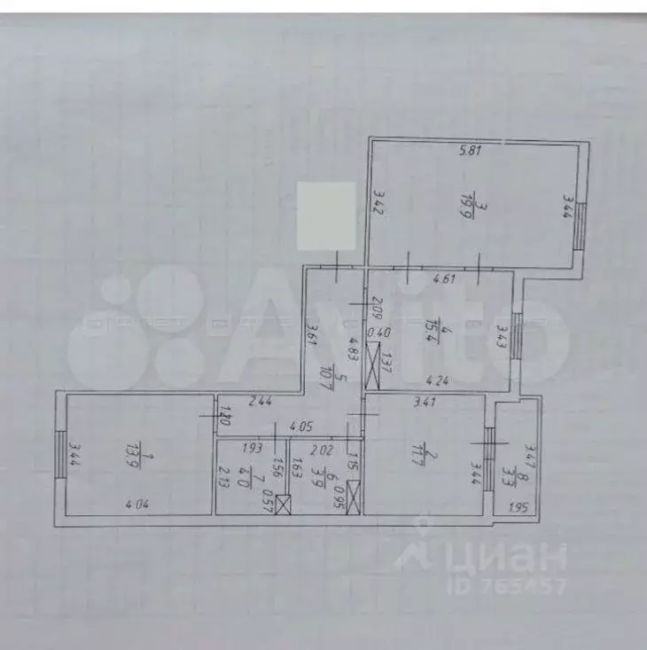 3-к кв. Татарстан, Казань ул. Натана Рахлина, 7к2 (79.5 м) - Фото 1