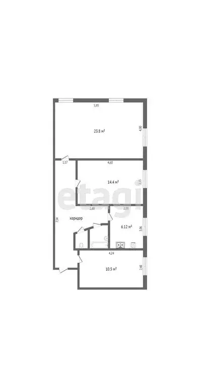 3-комнатная квартира: Тюмень, улица Республики, 178 (70.5 м) - Фото 1