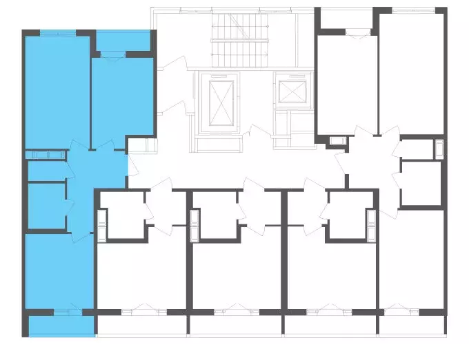 2-комнатная квартира: посёлок Шушары, Старорусский проспект, 3к1 (58.6 ... - Фото 2