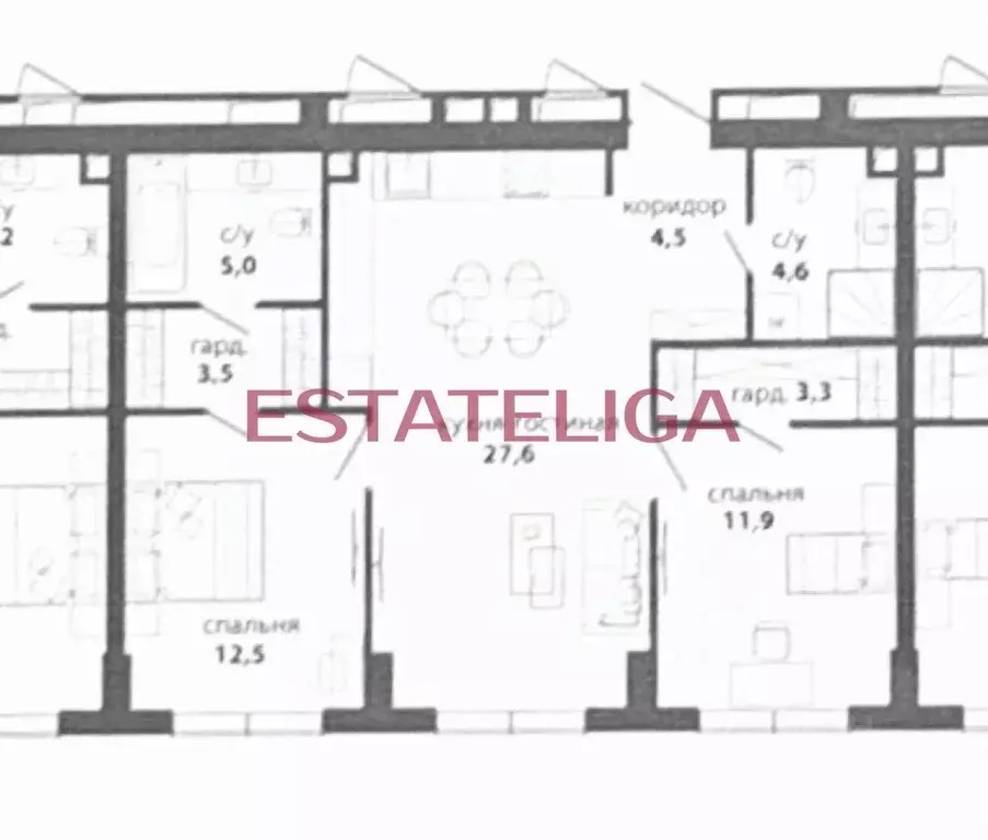 2-к кв. Москва ул. Василия Ланового, 6к2 (73.0 м) - Фото 2