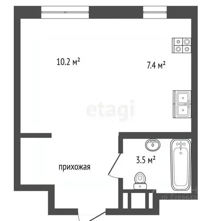 1-к кв. Московская область, Люберцы Зенино ЖК Самолет мкр, проезд ... - Фото 1