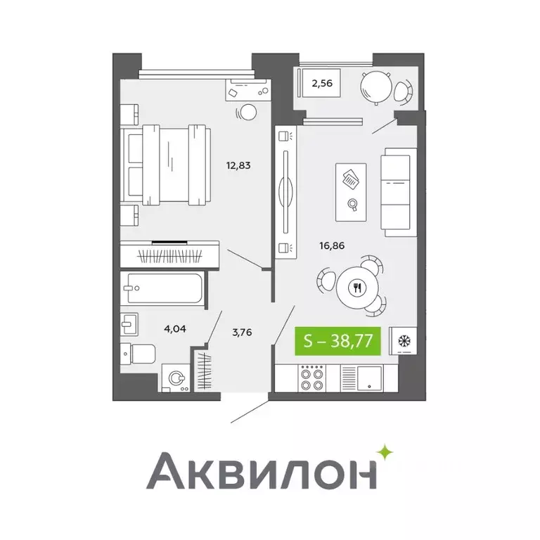 1-к кв. Архангельская область, Архангельск просп. Обводный Канал ... - Фото 0