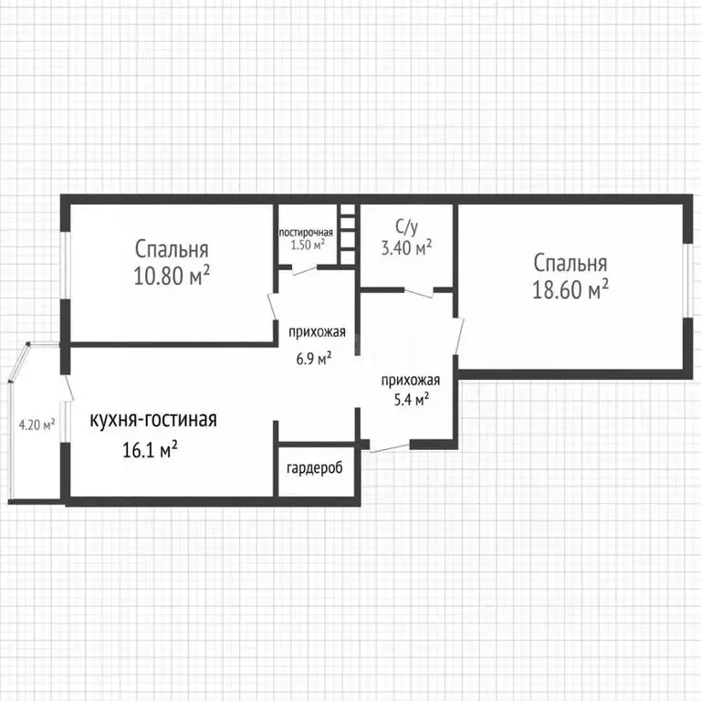 2-к кв. Краснодарский край, Краснодар ул. Героя А.А. Аверкиева, 15 ... - Фото 2