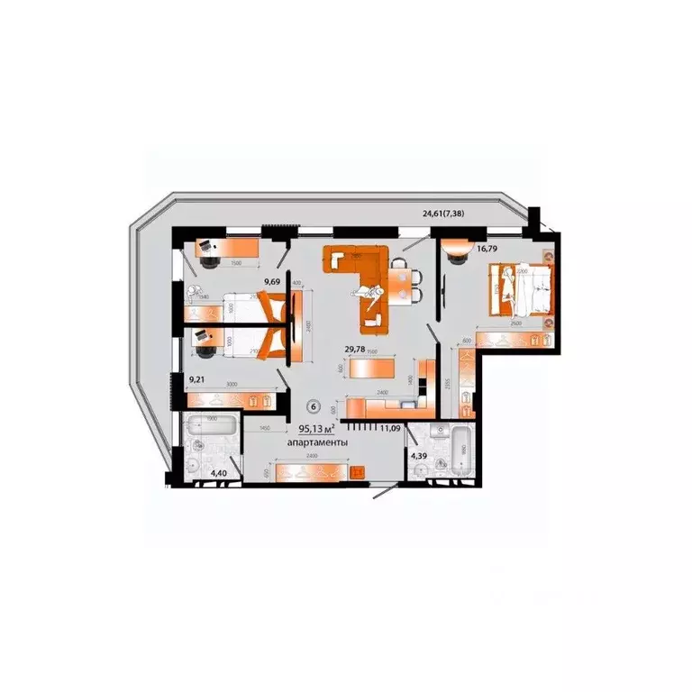 1-к кв. Приморский край, Владивосток Жариковская ул. (87.75 м) - Фото 1