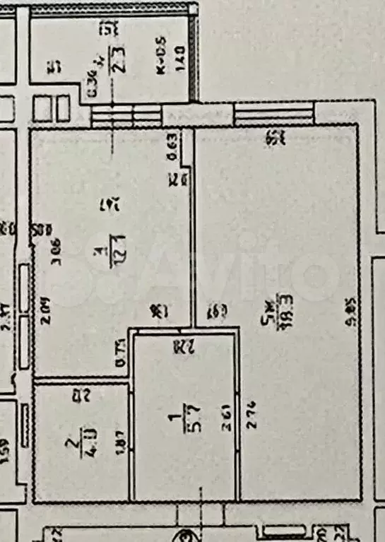1-к. квартира, 42,4 м, 6/9 эт. - Фото 0