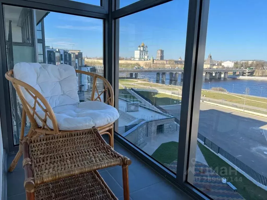 1-к кв. Псковская область, Псков Ольгинская наб., 5А (38.0 м) - Фото 2