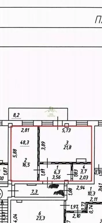 2-к кв. Бурятия, Улан-Удэ ул. Москалева, 6 (48.3 м) - Фото 1