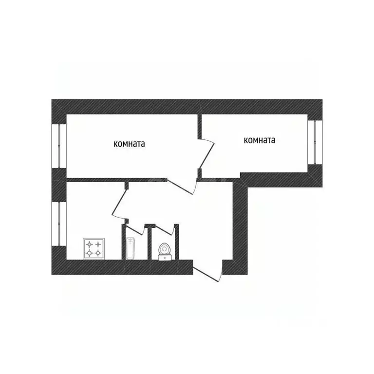 2-к кв. Ленинградская область, Волхов ул. Калинина, 32 (47.7 м) - Фото 2