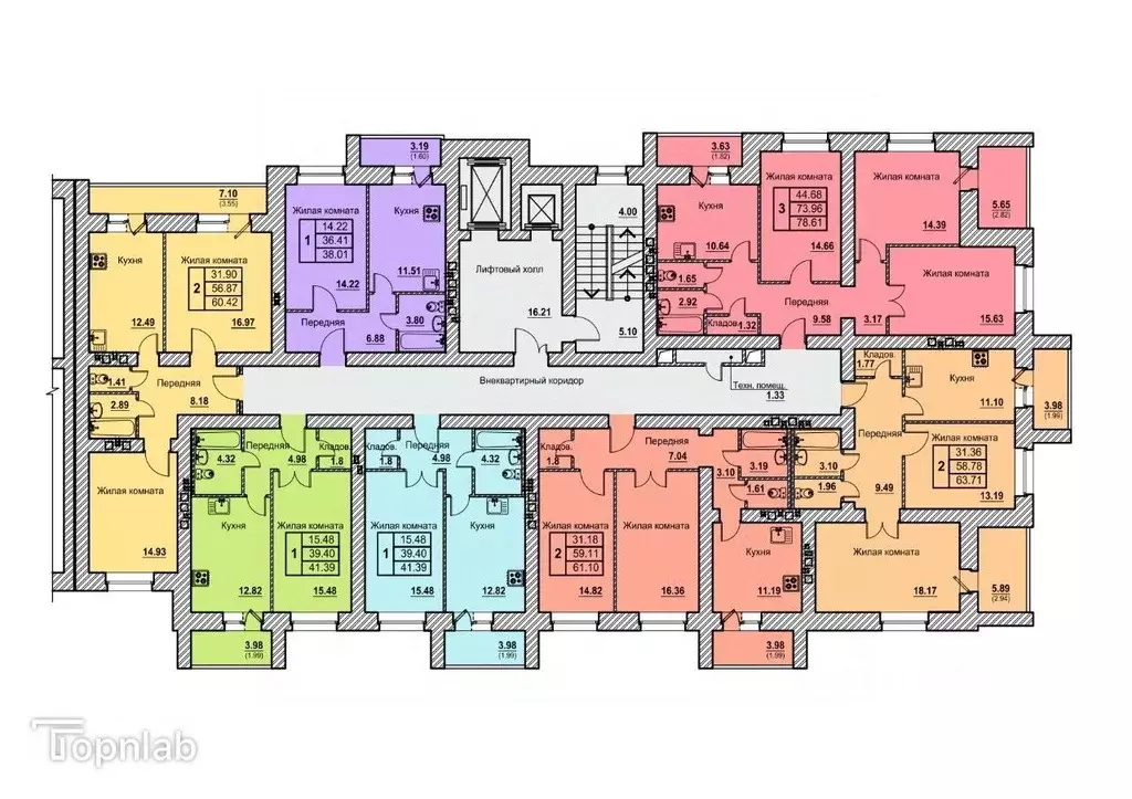 2-к кв. Орловская область, Орел ул. Космонавтов, 15 (57.4 м) - Фото 2