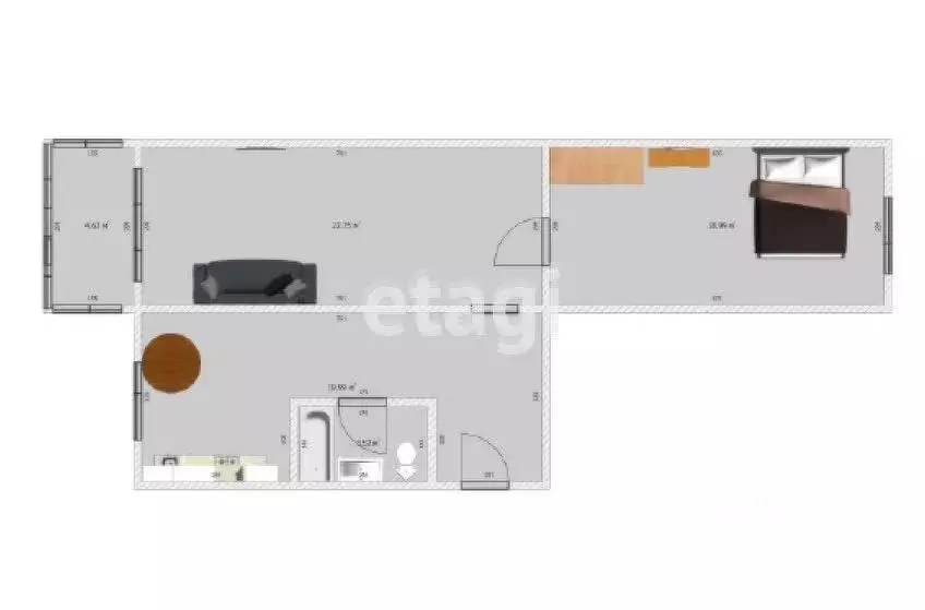 2-к кв. Сахалинская область, Южно-Сахалинск Комсомольская ул., 215А ... - Фото 2