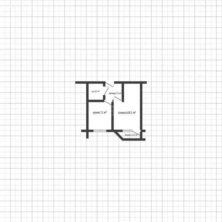 1-комнатная квартира: Майкоп, улица К.А. Васильева, 1к5 (38.9 м) - Фото 1