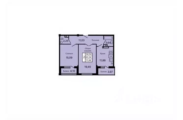 2-к кв. Краснодарский край, Геленджик ул. Маршала Жукова, 2к1 (71.46 ... - Фото 0