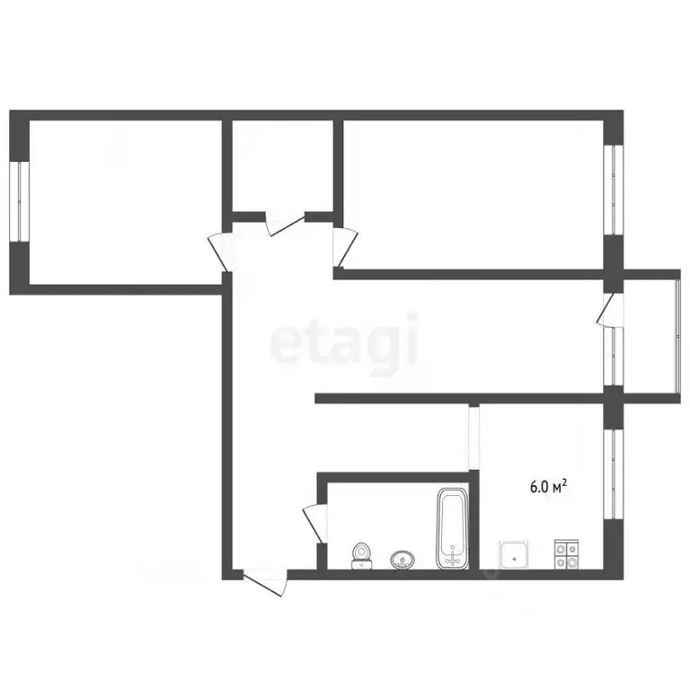 3-к кв. Нижегородская область, Навашино просп. Корабелов, 2 (53.8 м) - Фото 1