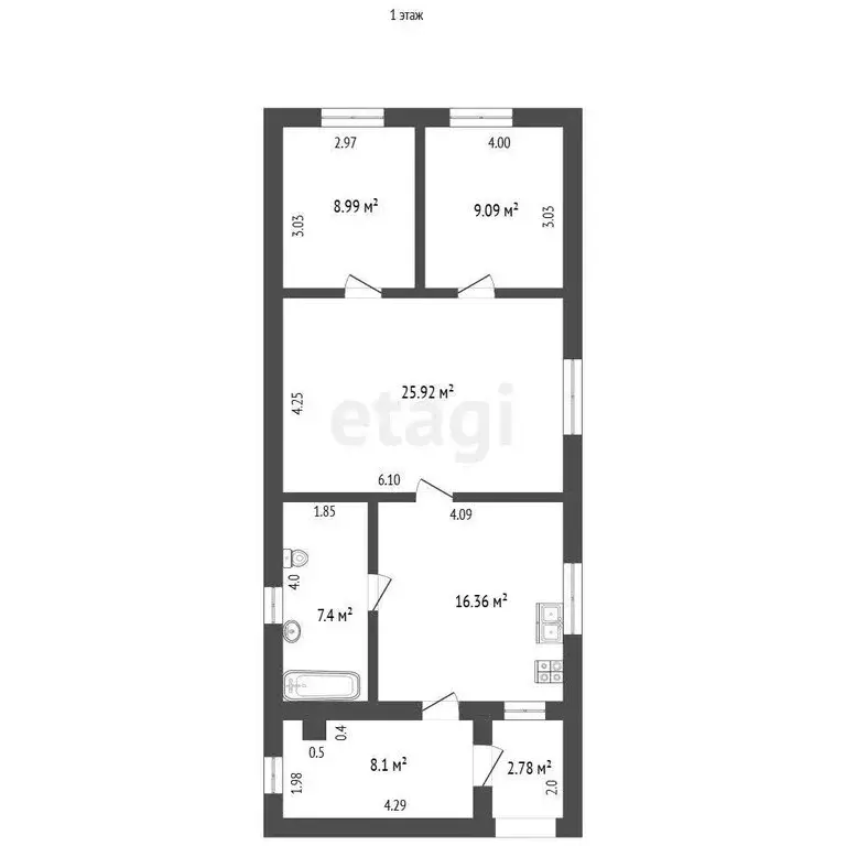 Дом в Альметьевск, Нагорный переулок (150 м) - Фото 2