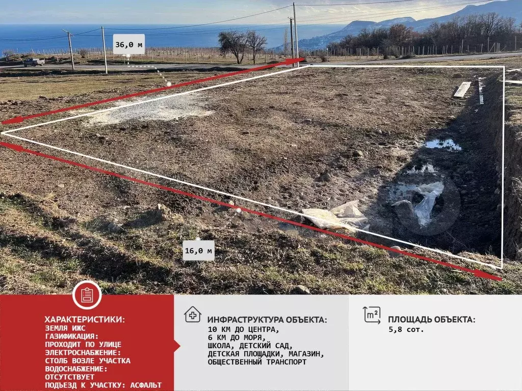 Участок 5,8 сот. (ИЖС) - Фото 0