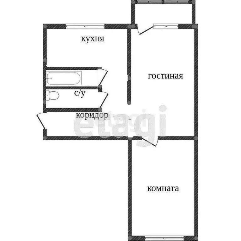 2-комнатная квартира: Миасс, Парковая улица, 5 (45.6 м) - Фото 0