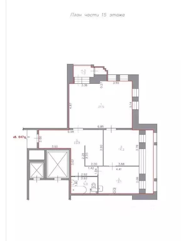 Квартира, 2 комнаты, 91.4 м - Фото 1